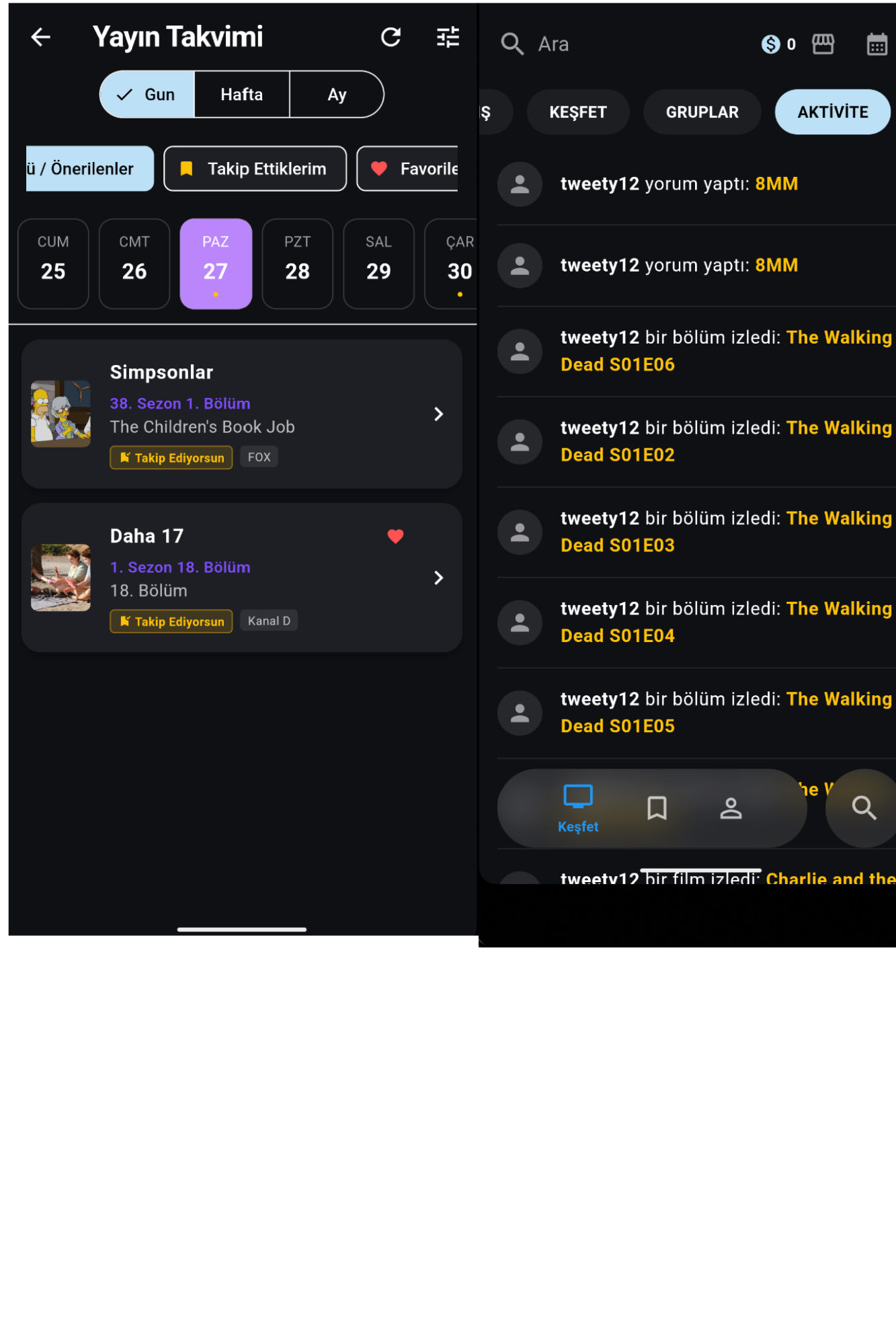 DiziList - Mobile Release Calendar and Series Feed